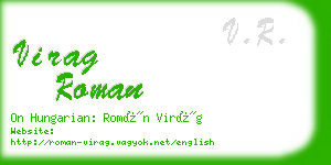 virag roman business card